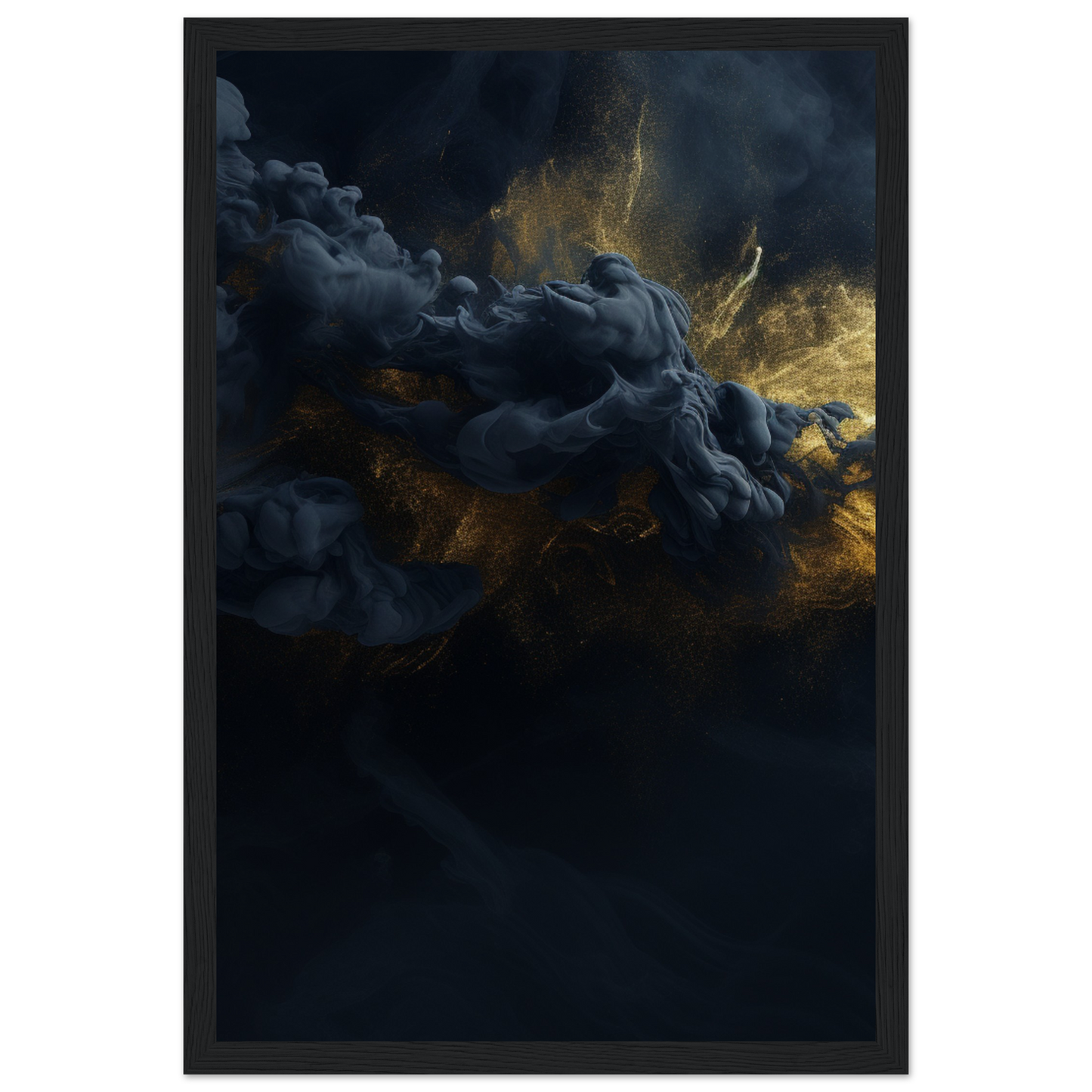 Powder Explosion - Museum-Quality Matte Paper Wooden Framed Poster
