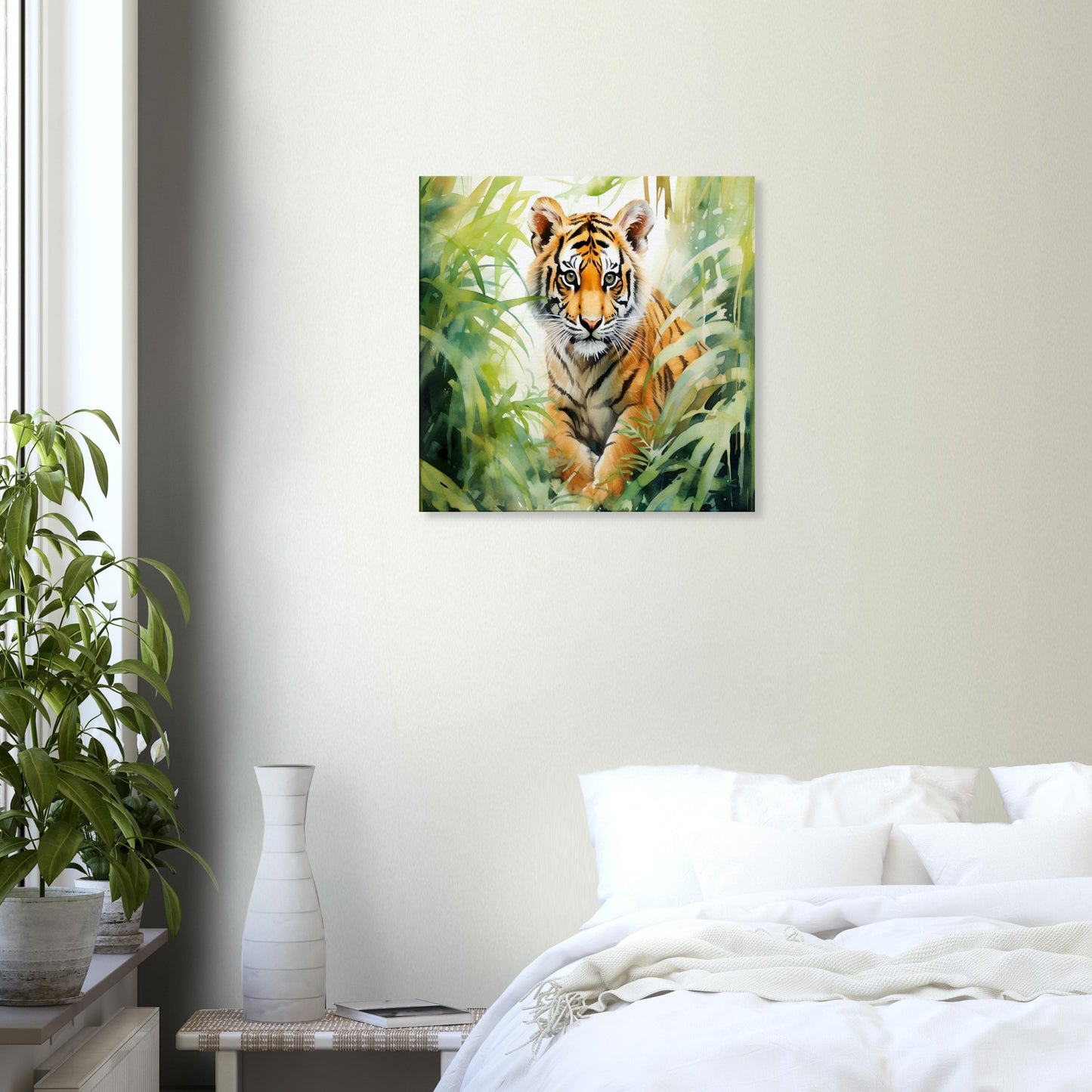 Tiger Cub in the Jungle - Canvas Design