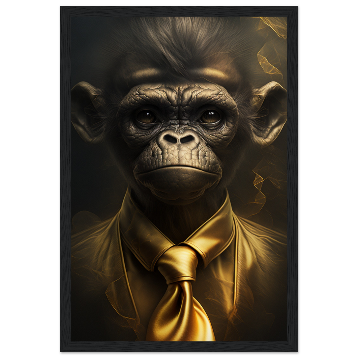 Abstract Ape Art - Museum-Quality Matte Paper Wooden Framed Poster