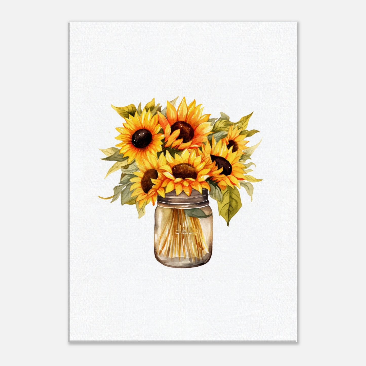 Sunflower in a Vase Canvas