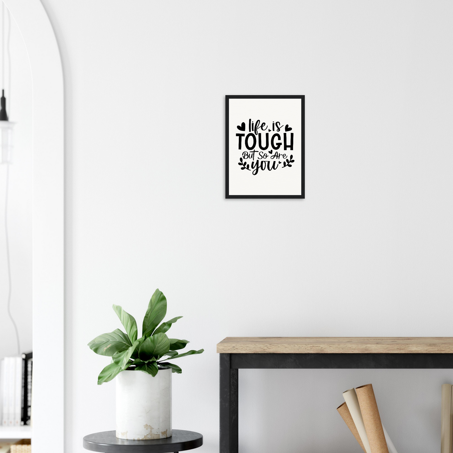 Inspirational Quote - Museum Quality Matte Paper Wooden Framed Poster