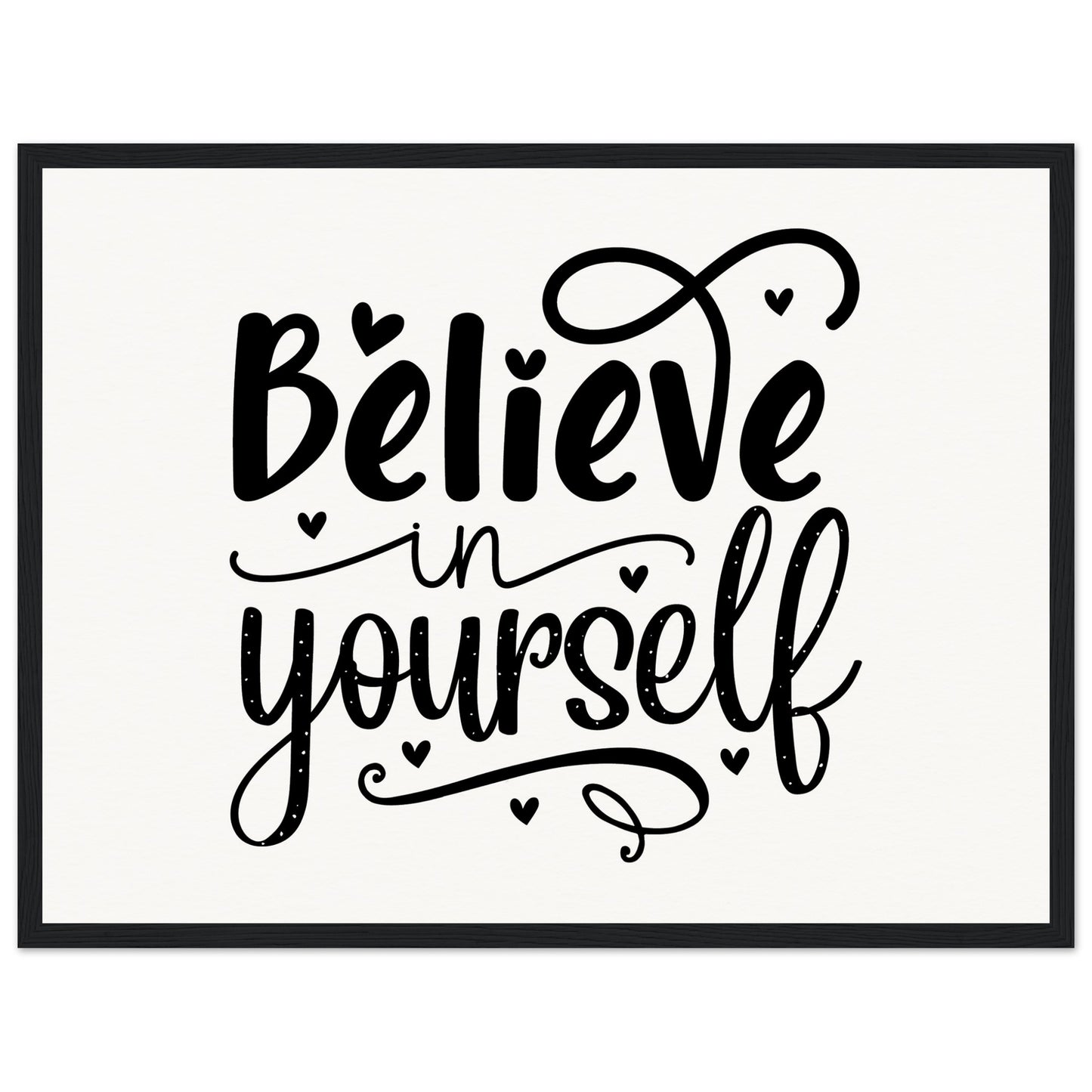 Inspirational Quote - Museum-Quality Matte Paper Wooden Framed Poster