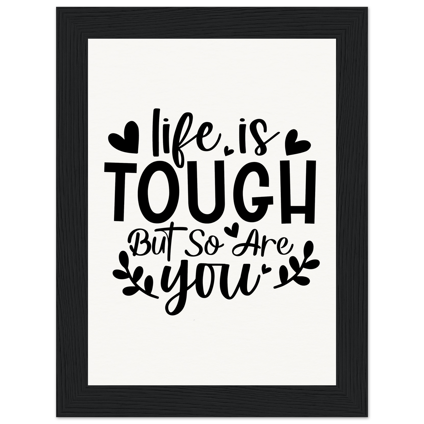 Inspirational Quote - Museum Quality Matte Paper Wooden Framed Poster