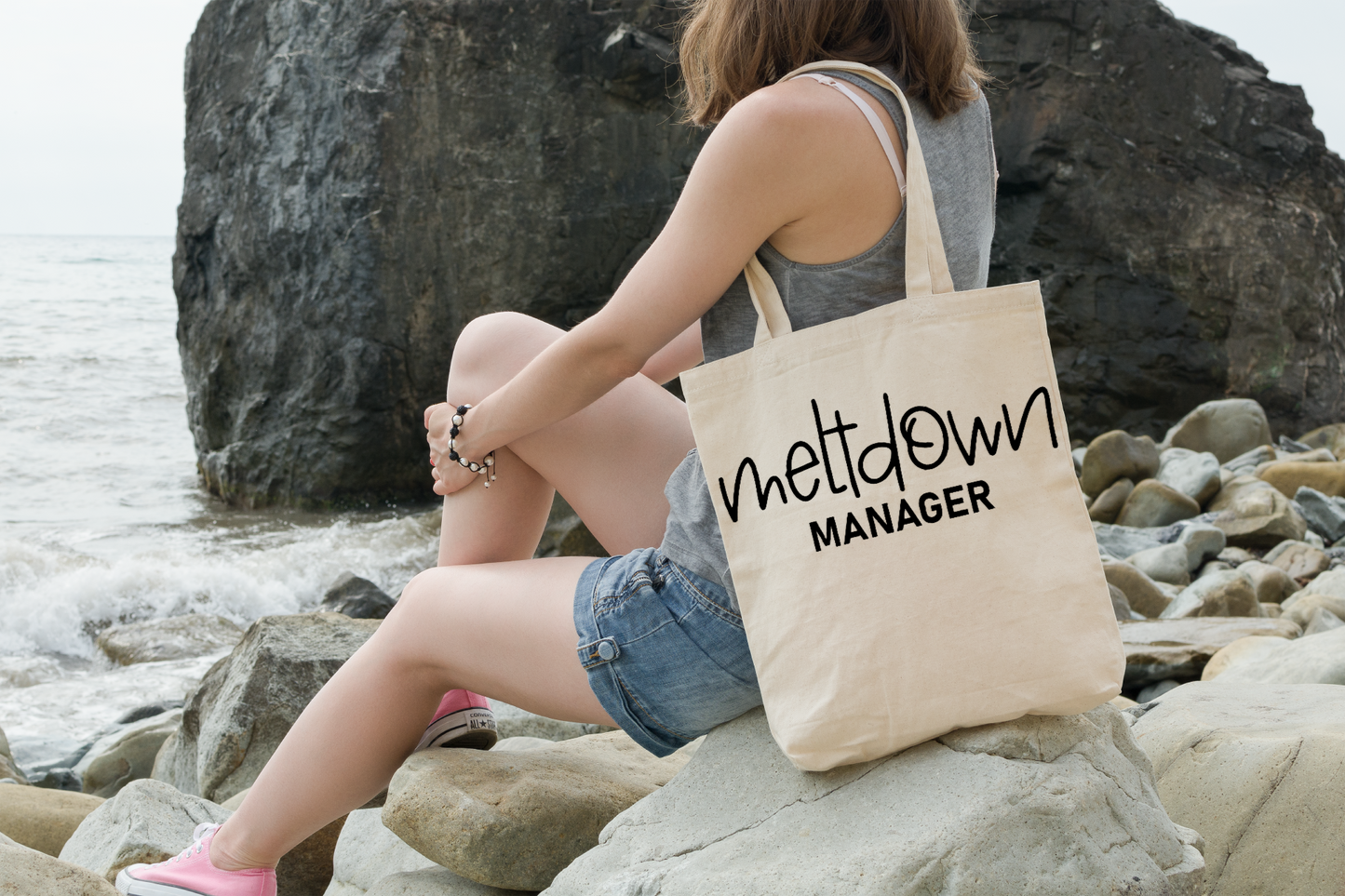 Mommy Funny Quote - Meltdown Manager - Premium Tote Bag