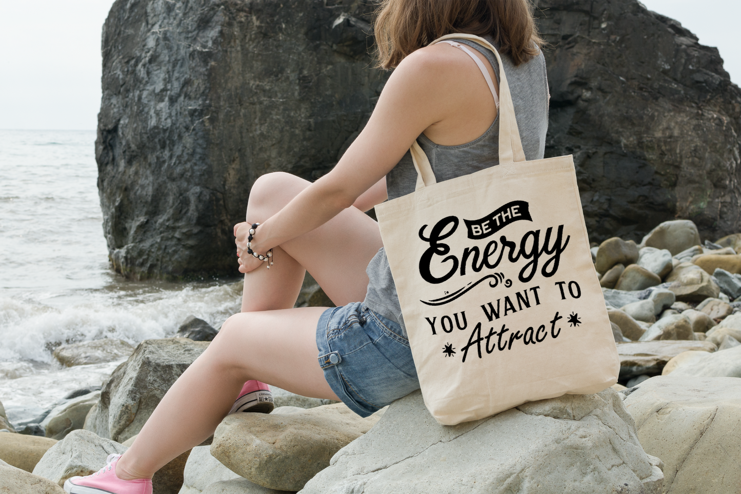 Inspirational - Be the Energy - Premium Tote Bag