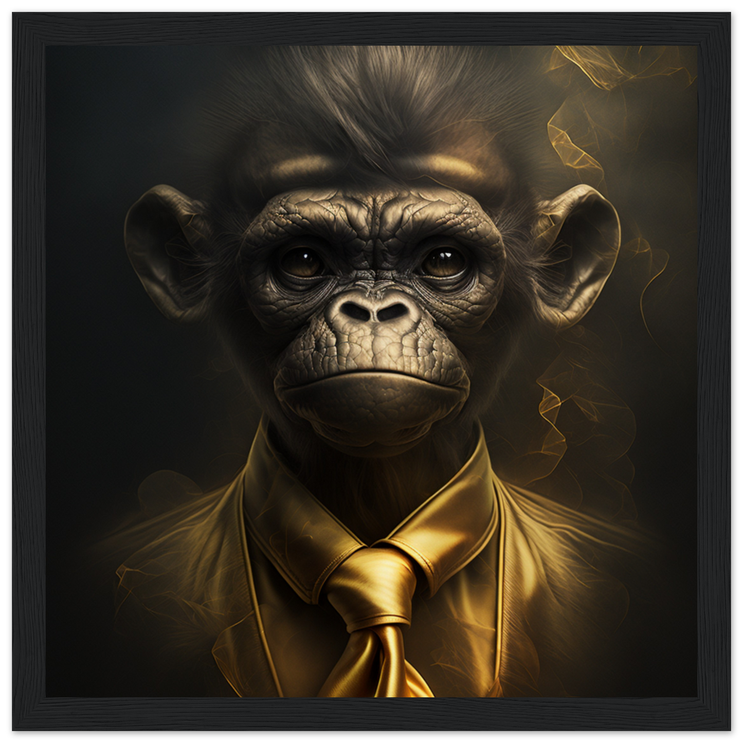 Abstract Ape Art - Museum-Quality Matte Paper Wooden Framed Poster