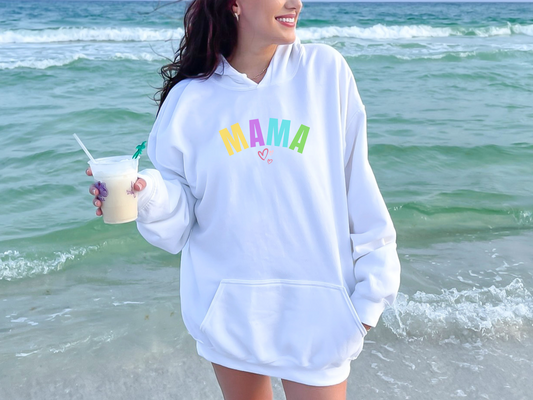 Mama Rainbow  Design Hoodie