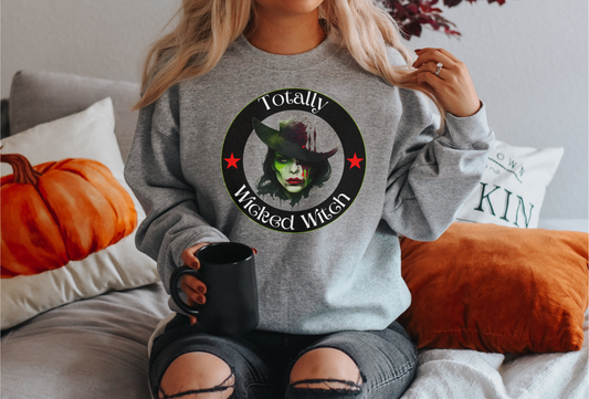 Totally Wicked Witch Halloween Sweatshirt