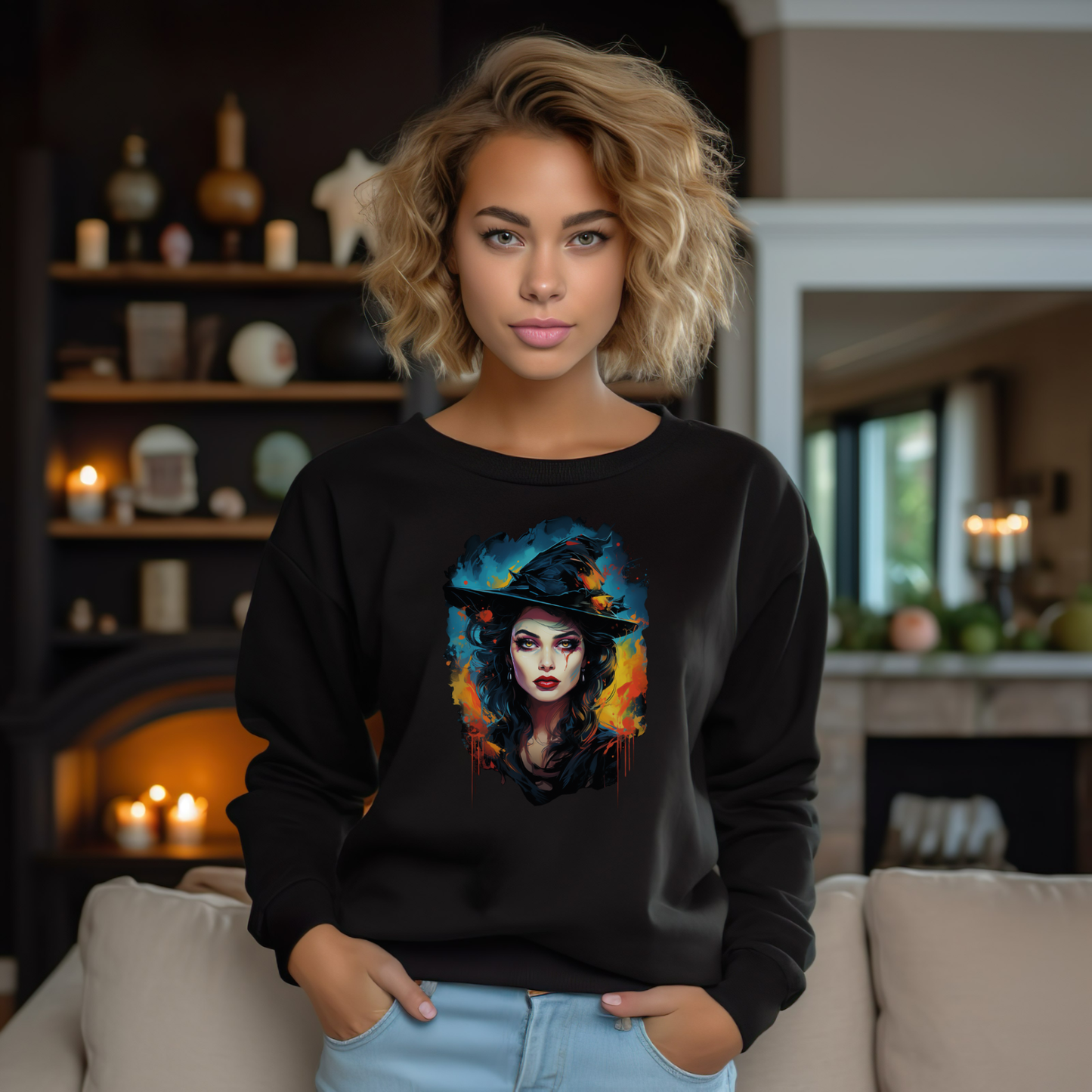 Enchanting Witch Halloween Sweatshirt