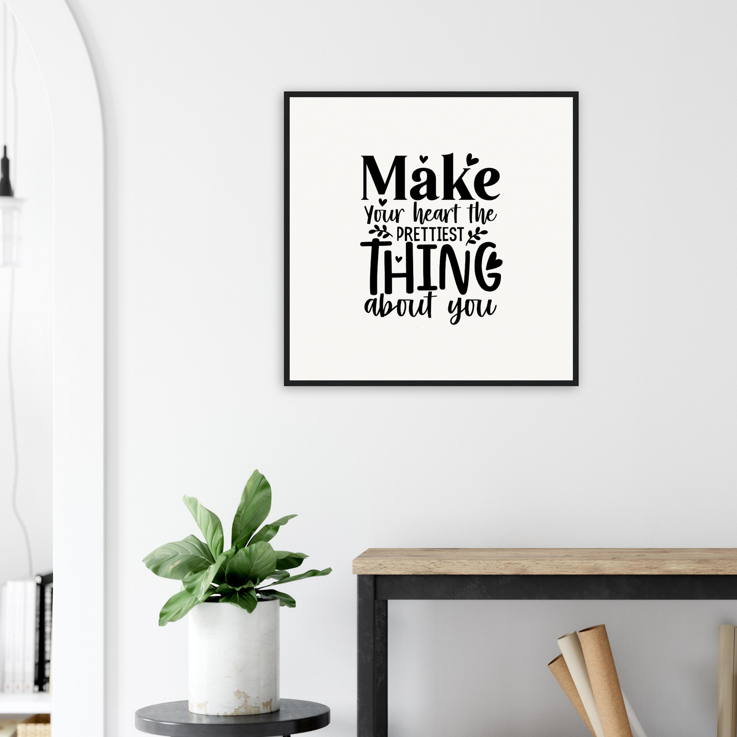 Inspirational Quote - Museum Quality Matte Paper Wooden Framed Poster