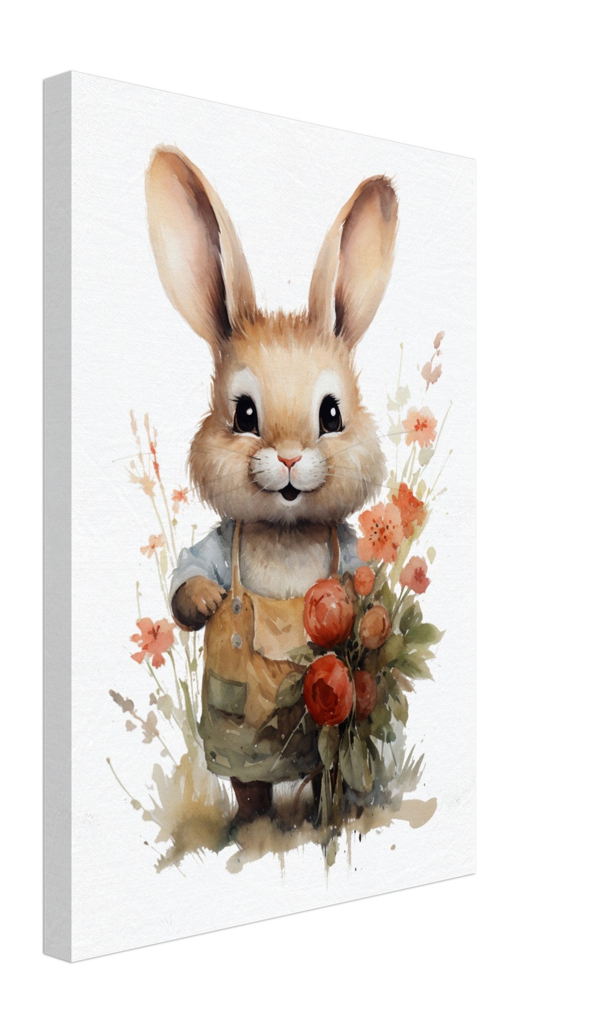 Cute Bunny Watercolour Canvas