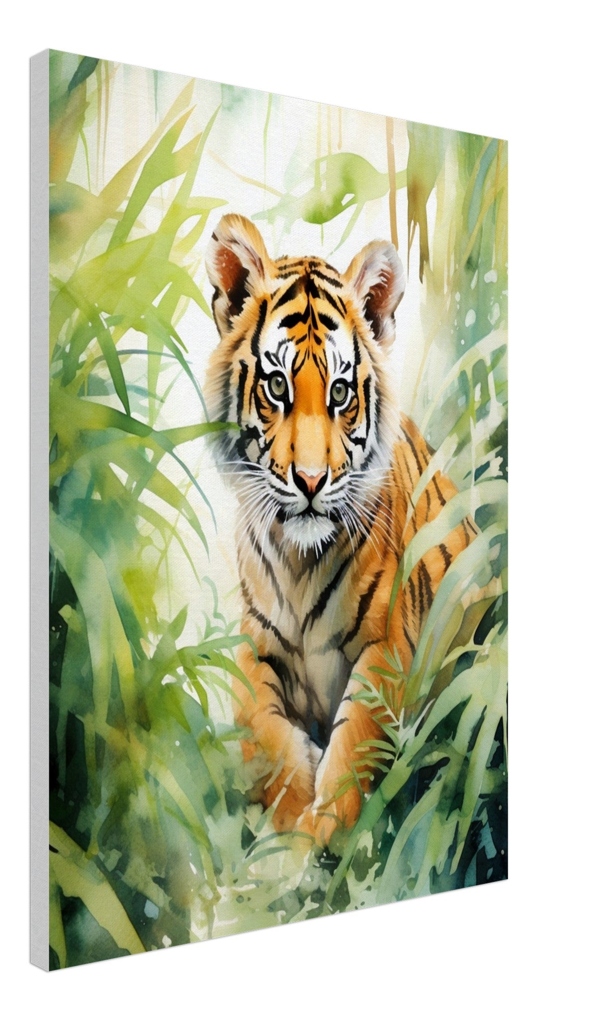 Tiger Cub in the Jungle - Canvas Design