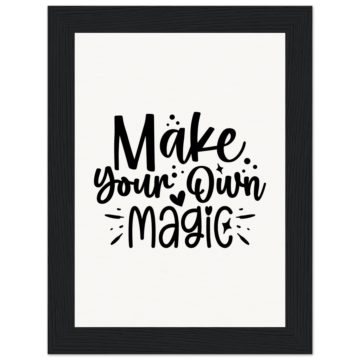 Inspirational Quote - Museum Quality Matte Paper Wooden Framed Poster