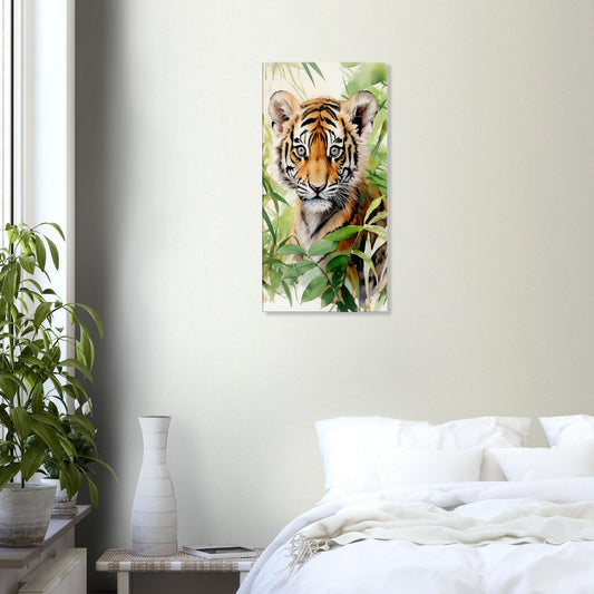 Tiger Cub in the Jungle - Canvas Design