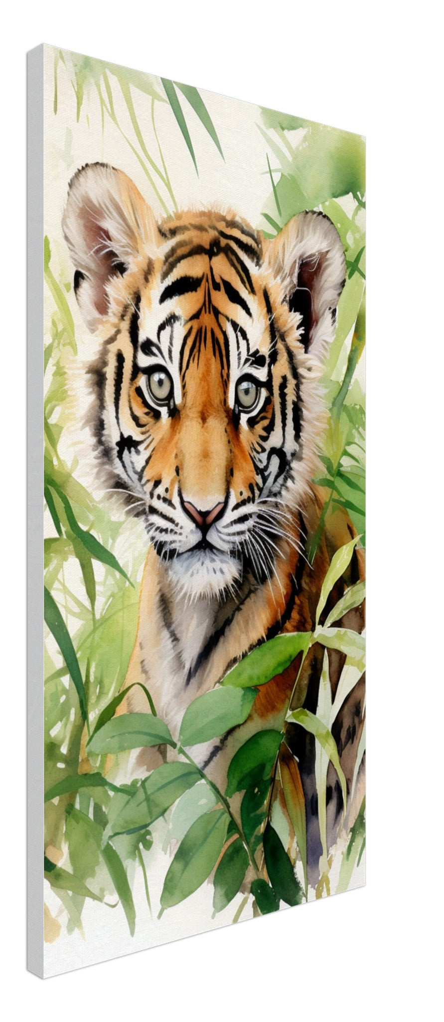 Tiger Cub in the Jungle - Canvas Design