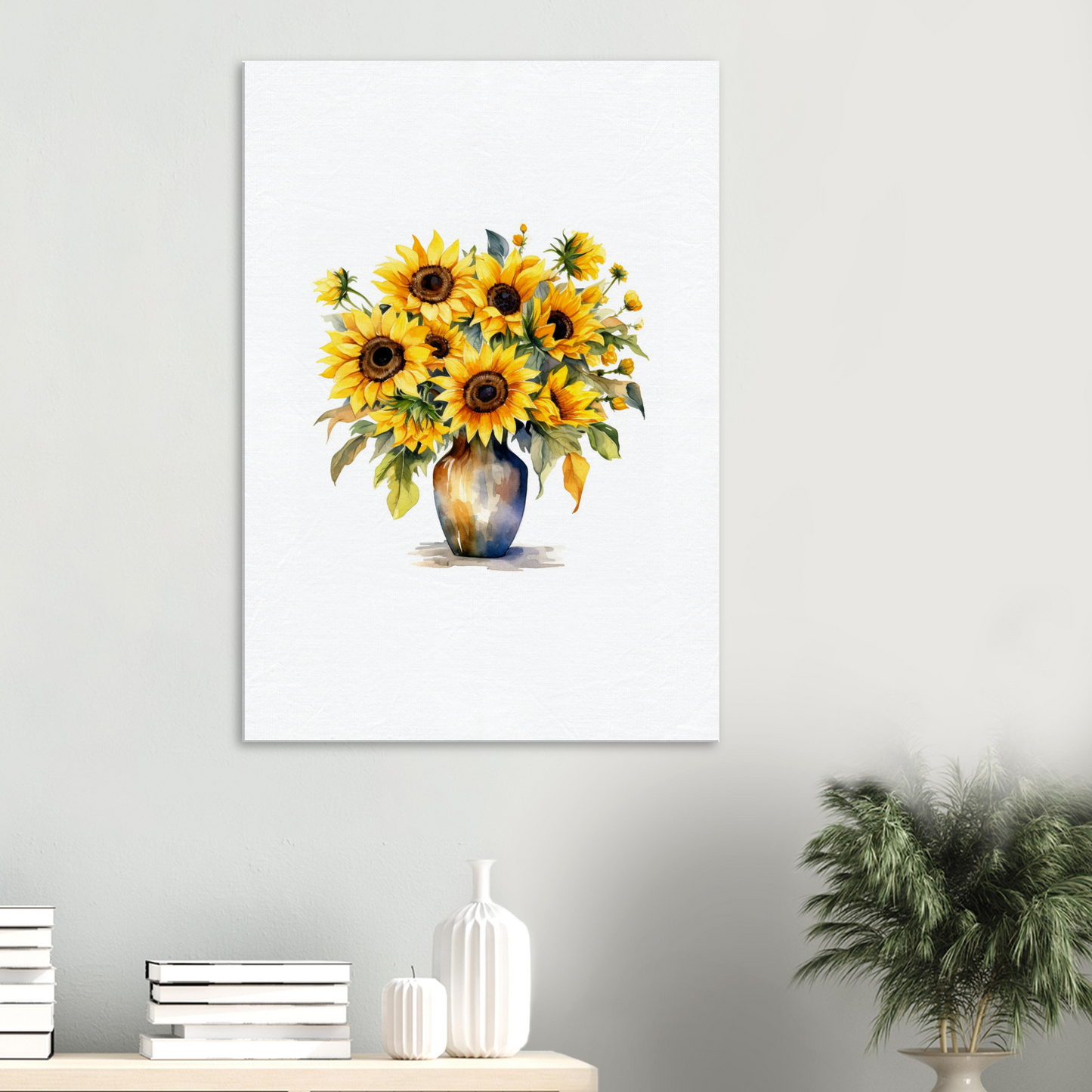 Sunflower in a Vase Canvas - Big Bunch