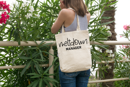 Mommy Funny Quote - Meltdown Manager - Premium Tote Bag