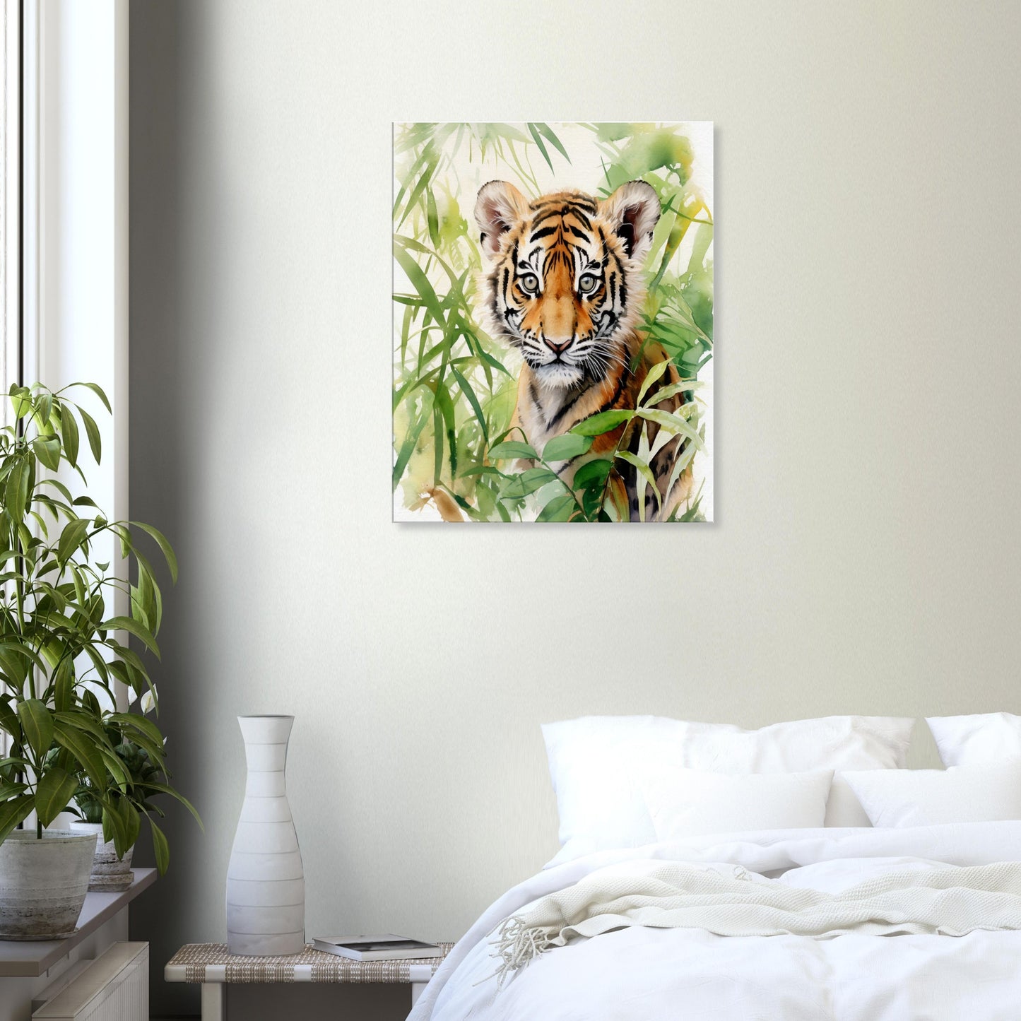 Tiger Cub in the Jungle - Canvas Design