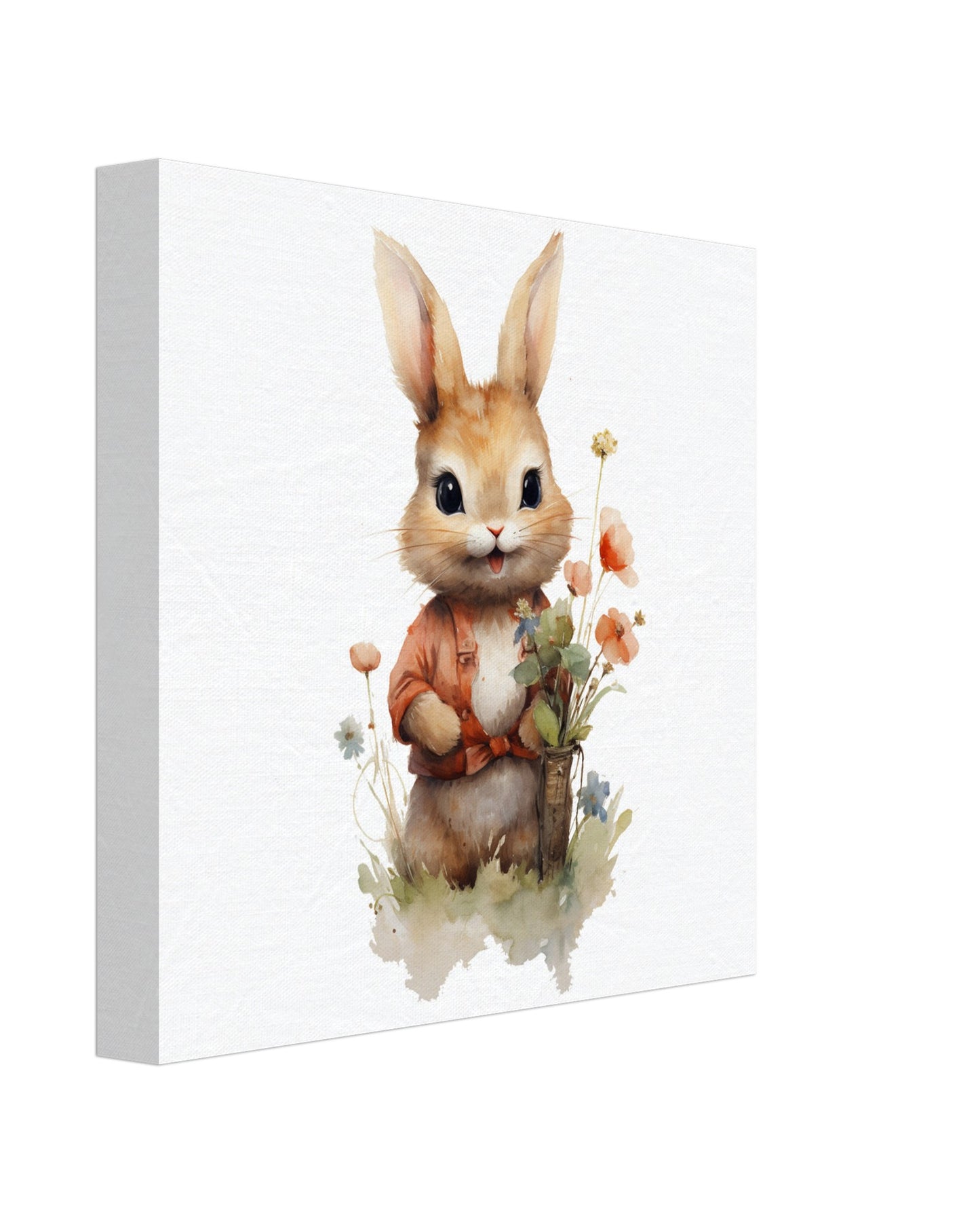 Cute Bunny Watercolour Canvas