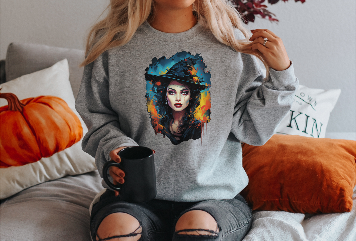 Enchanting Witch Halloween Sweatshirt